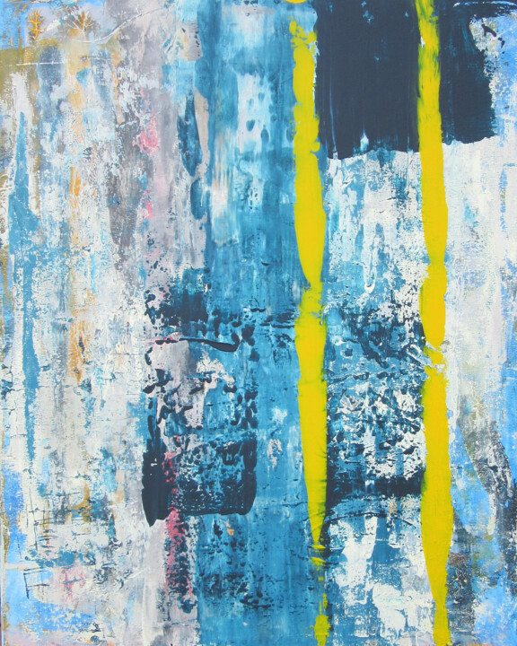 Картина под названием "Sweden Offroad" - Helmut Pfeiffer, Подлинное произведение искусства, Акрил Установлен на Деревянная р…