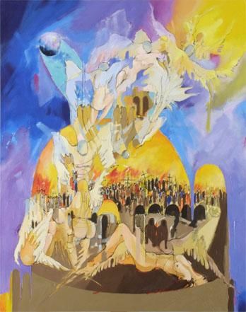 Painting titled "Como un monton de f…" by Oswaldo Higuchi Onaka, Original Artwork