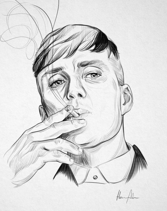 Tommy Shelby // Peaky Blinders, 그림 Hnns로 Artmajeur