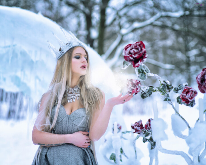 Fotografía titulada "The Snow Queen" por Ianina Ermakova, Obra de arte original, Fotografía digital
