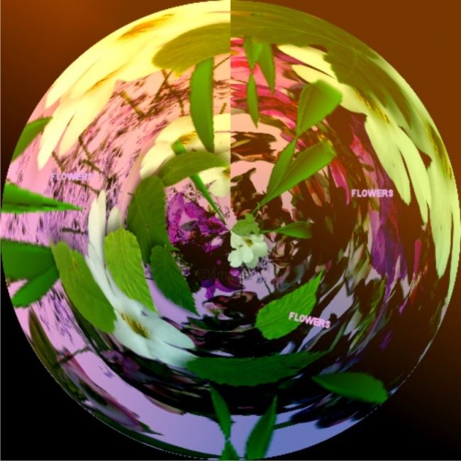 "Flower Warp" başlıklı Dijital Sanat Icecream tarafından, Orijinal sanat