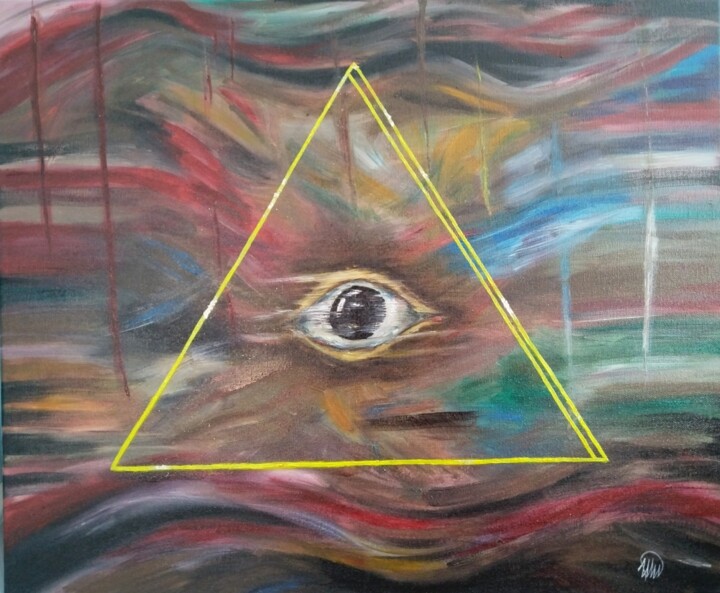 Pittura intitolato "Глаз" da Ilana Sibel Baum, Opera d'arte originale, Olio