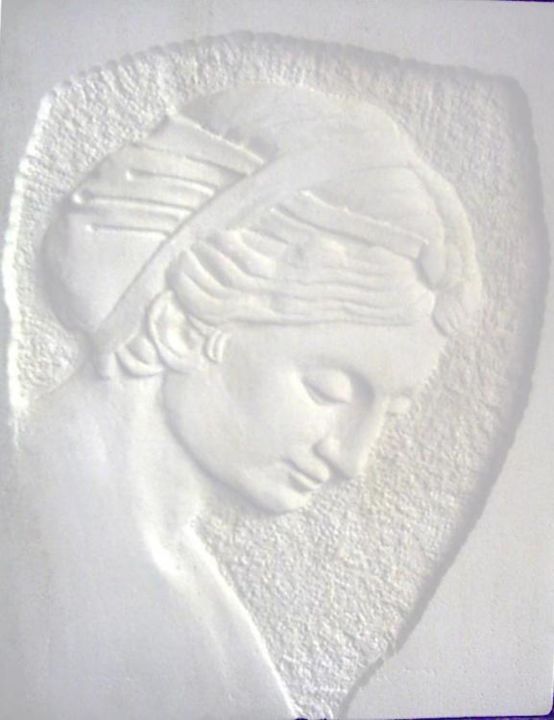 Sculpture titled "Madonna" by Andreevi, Original Artwork, Stone