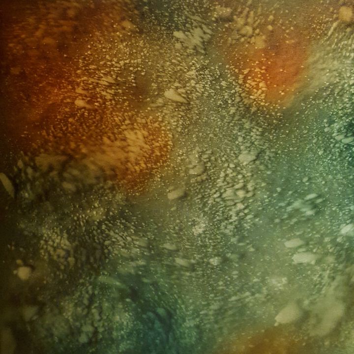 Картина под названием "GRASS HARP" - Iliana Tosheva, Подлинное произведение искусства, Масло Установлен на Деревянная рама д…