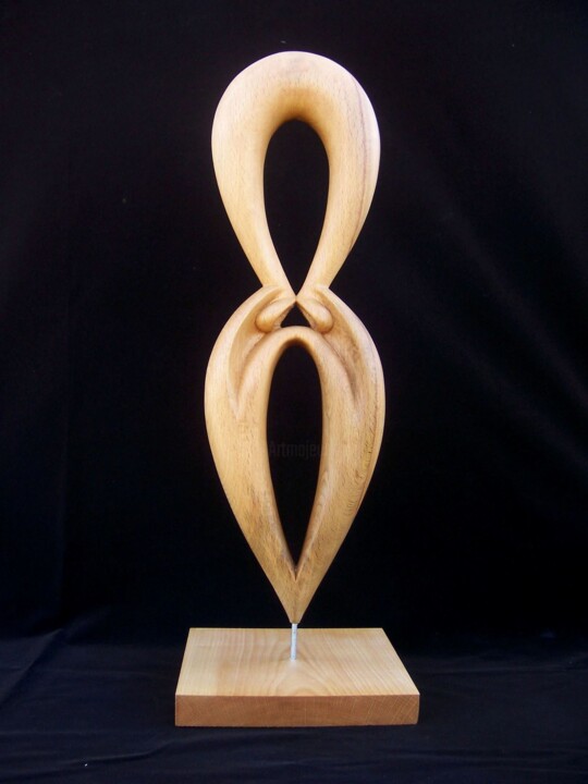 Sculpture titled "15609026-1338505729…" by Imazi Ghen, Original Artwork, Wood
