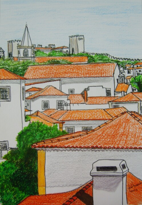 ""Óbidos II"" başlıklı Tablo Inês Dourado tarafından, Orijinal sanat, Diğer