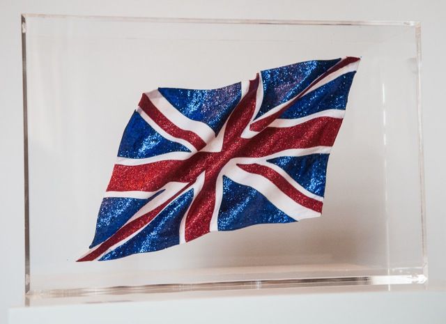 Textielkunst getiteld "Union Jack" door Farah Monfaradi, Origineel Kunstwerk, 3D-modellering