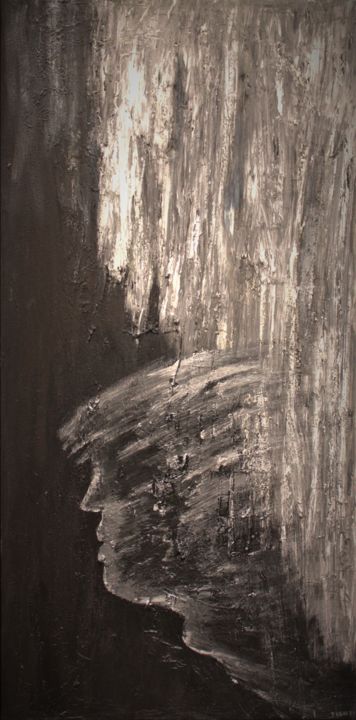 Schilderij getiteld "Depressor" door Beatrice Roman, Origineel Kunstwerk, Acryl