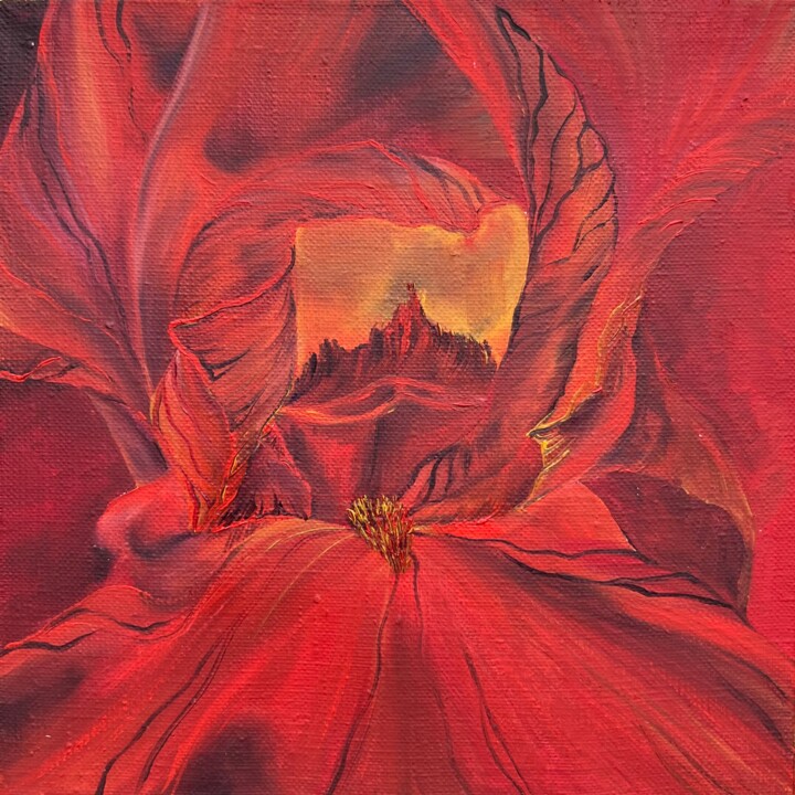 Pintura titulada "Love Red" por Inna Sumina, Obra de arte original, Oleo