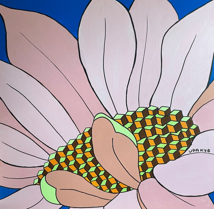 绘画 标题为“Flower #1” 由Ira Kub, 原创艺术品, 丙烯