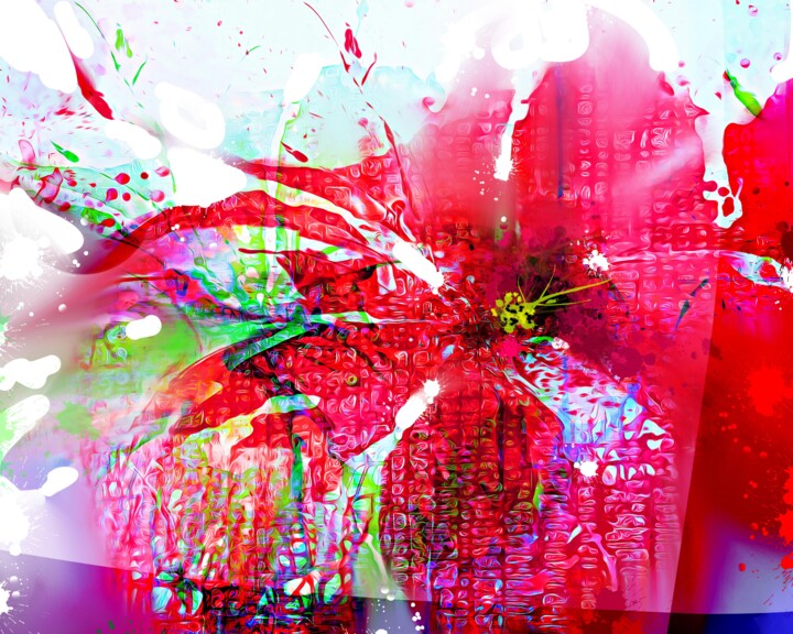 "Flower 5" başlıklı Tablo Ira Tsantekidou tarafından, Orijinal sanat, Dijital Resim