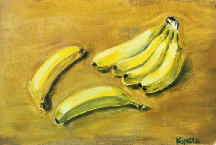 제목이 "bananas"인 미술작품 Iryna Karpiak로, 원작, 기름