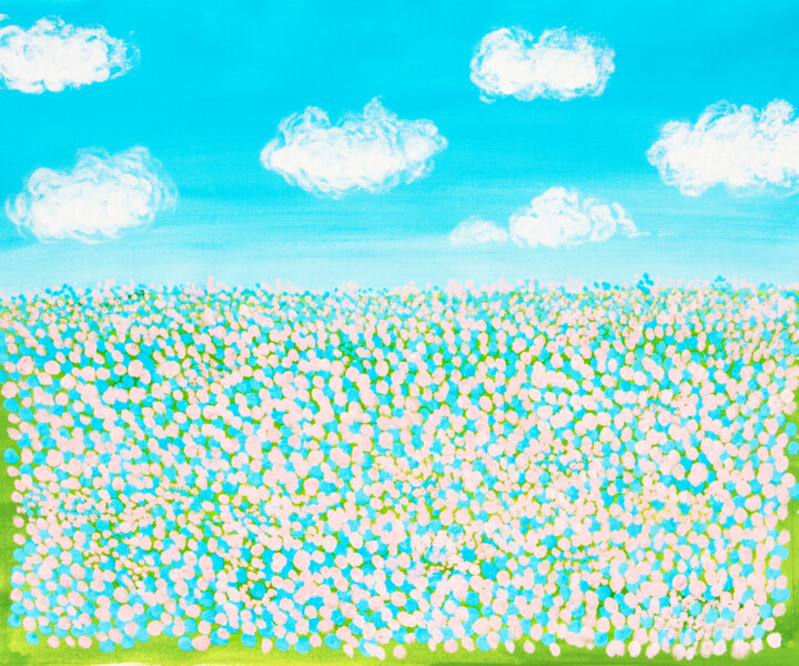 "Spring meadow with…" başlıklı Tablo Irina Afonskaya tarafından, Orijinal sanat, Akrilik