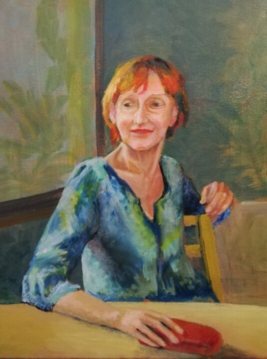 绘画 标题为“Françoise” 由Irina Cavat, 原创艺术品, 油 安装在木质担架架上
