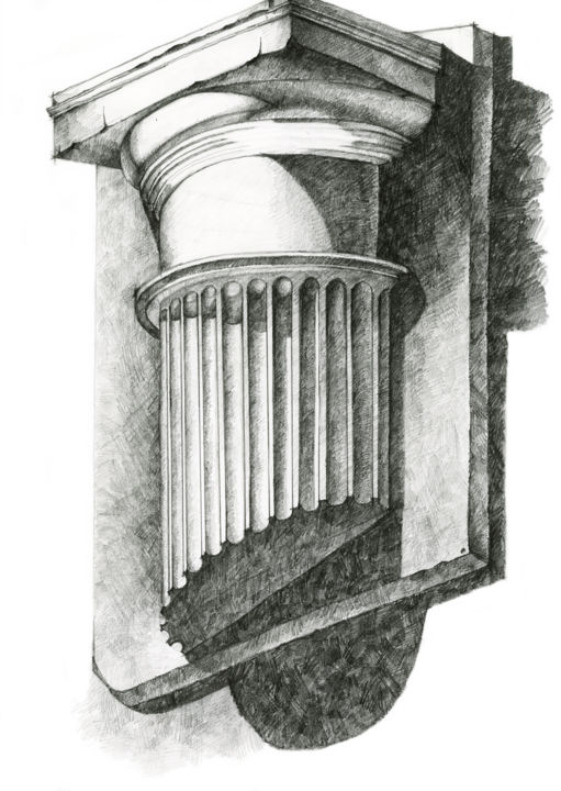 Architectural Detail, Drawing by Irina Laskin