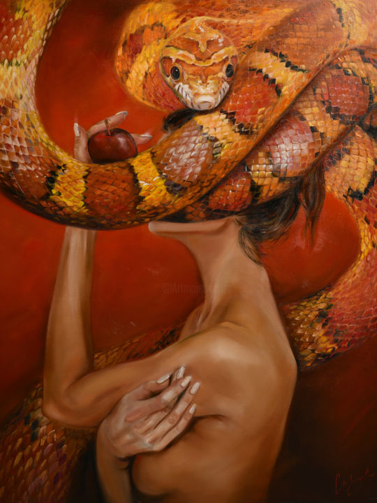 제목이 "Doubt"인 미술작품 Irina Sazonova로, 원작, 기름