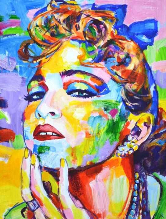 Peinture intitulée "Madonna 7" par Iryna Kastsova, Œuvre d'art originale, Acrylique Monté sur Châssis en bois