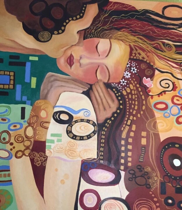Pintura titulada "Kisset" por Isabell Deltell, Obra de arte original, Oleo