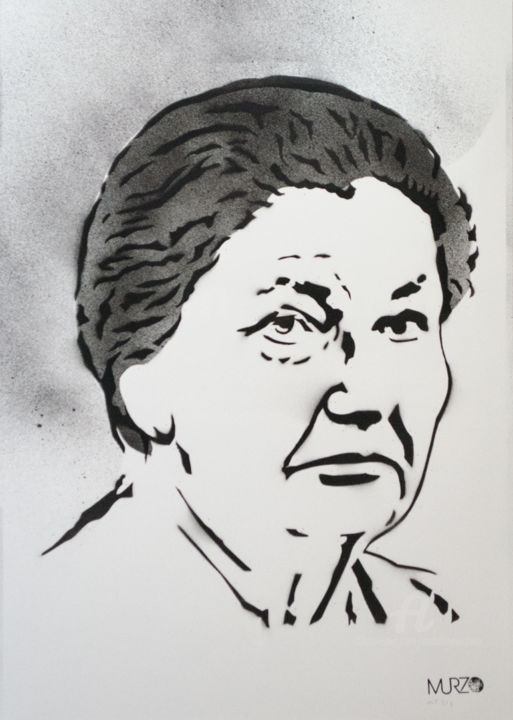 Simone Veil Painting By Murzo Artmajeur