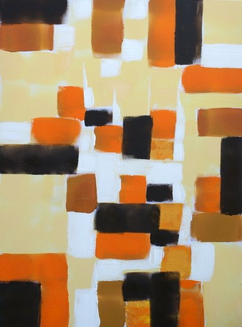 Painting titled "Abstract" by Sandra Guedes, Original Artwork, Oil