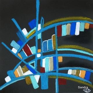 Pittura intitolato "Abstract" da Sandra Guedes, Opera d'arte originale, Olio