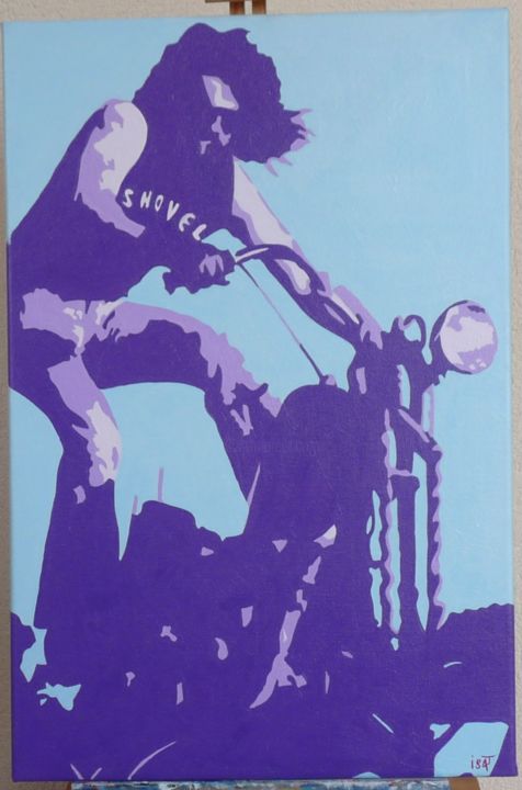 Peinture intitulée "shovel" par Isat Peinture, Œuvre d'art originale, Huile