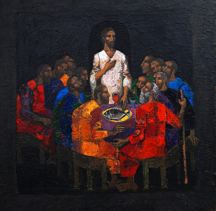 "Тhe Last Supper 2" başlıklı Tablo Ivan Stoianov tarafından, Orijinal sanat, Akrilik
