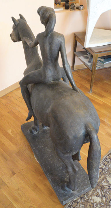 Sculpture titled "riding-girl-1.jpg" by Ivan Totev, Original Artwork