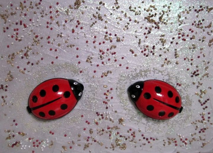 Coccinelle Portafortuna, Painting by Ivana Castelliti