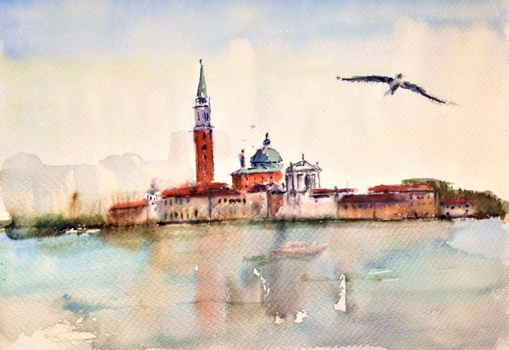 Venecia Antes De Dormir, 絵画 Jacques Villaresによって | Artmajeur