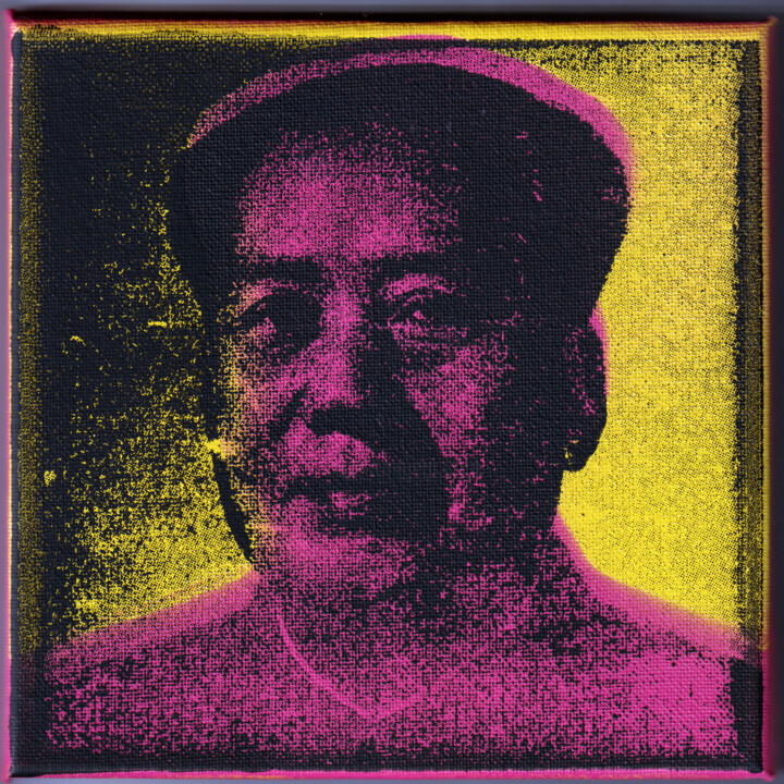 Estampas & grabados titulada "Mao" por James B Studios, Obra de arte original, Pintura al aerosol
