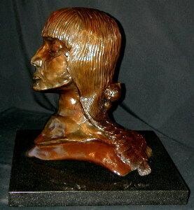 Sculpture titled ""La Curandera"" by Jan And Jo Moore, Original Artwork, Metals