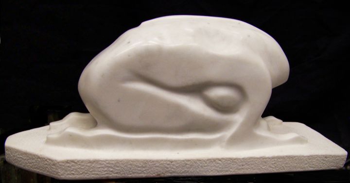 제목이 "Emergence--Carrara…"인 조형물 Jan And Jo Moore로, 원작, 돌