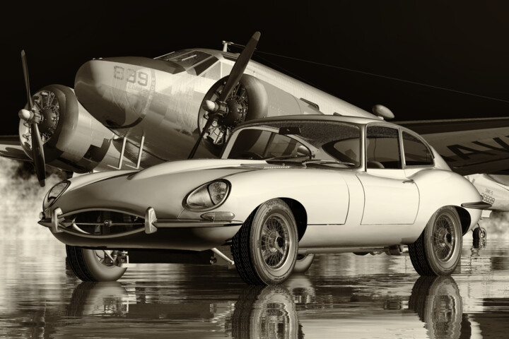 "The Jaguar E Type F…" başlıklı Dijital Sanat Jan Keteleer tarafından, Orijinal sanat, 3D modelleme