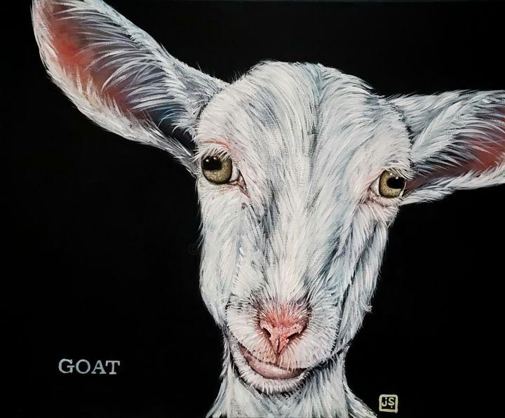 绘画 标题为“Goat” 由Janice Serilla, 原创艺术品, 丙烯