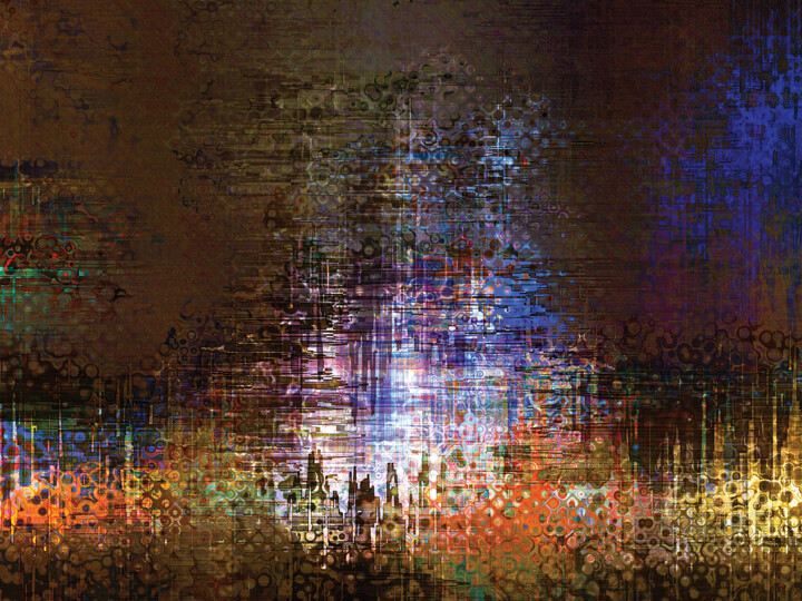 Grafika cyfrowa / sztuka generowana cyfrowo zatytułowany „Ciudades abstractas…” autorstwa Javier Diaz, Oryginalna praca, Man…