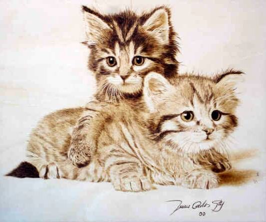 Artcraft titled "Gatos" by Juan Carlos Gonzalez, Original Artwork