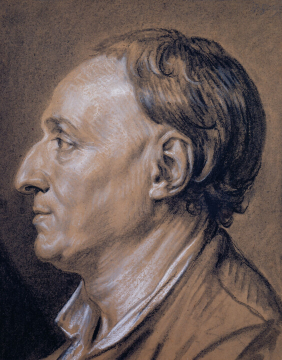 Dibujo titulada "Portrait de Denis D…" por Jean-Baptiste Greuze, Obra de arte original, Tiza