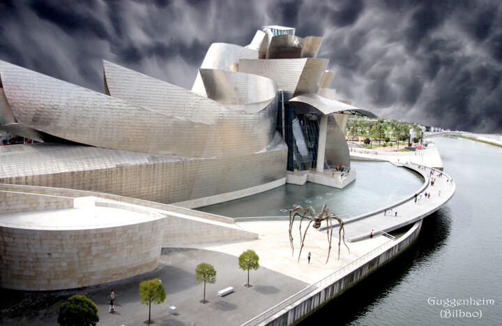 Photography titled "Musée Guggenheim" by Jean-Claude Mathier, Original Artwork, Digital Photography