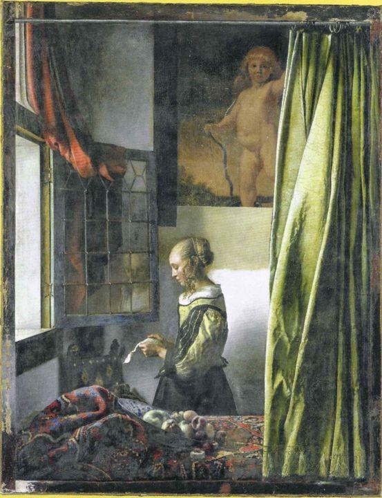 L'image cachée de Cupidon révélée dans une peinture de Vermeer restaurée en Allemagne