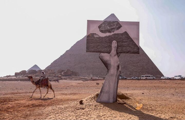"Forever is Now," Egypt's first contemporary art exhibition at the foot of the pyramids