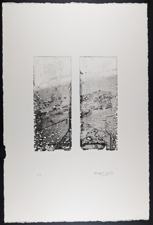 Отпечатки и Гравюры под названием "eau-forte 12AB noir" - Jean Kittel, Подлинное произведение искусства, Травление