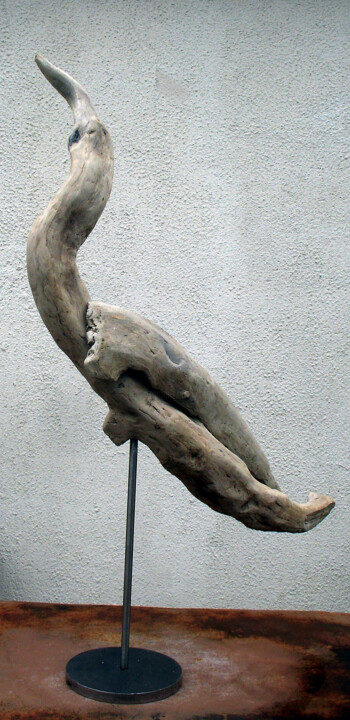 Escultura titulada "aigrette" por Jean Louis Renaudin, Obra de arte original