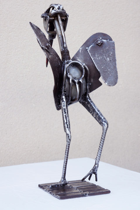 Sculpture intitulée "LA RIFLETTE (sculpt…" par Jean-Luc Lacroix (JL LACROIX), Œuvre d'art originale, Métaux