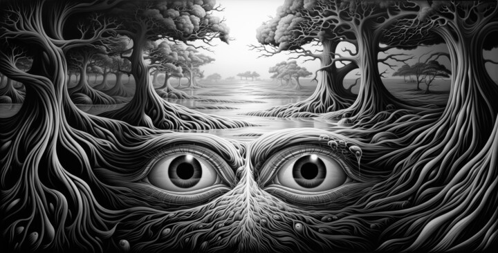 Digital Arts titled "Eye 3" by Jean Luc Michon, Original Artwork, AI generated image