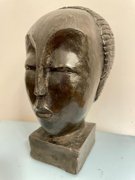 Sculpture titled "Brancusi (Etude)" by Jean-Marie Gleizes, Original Artwork, Clay