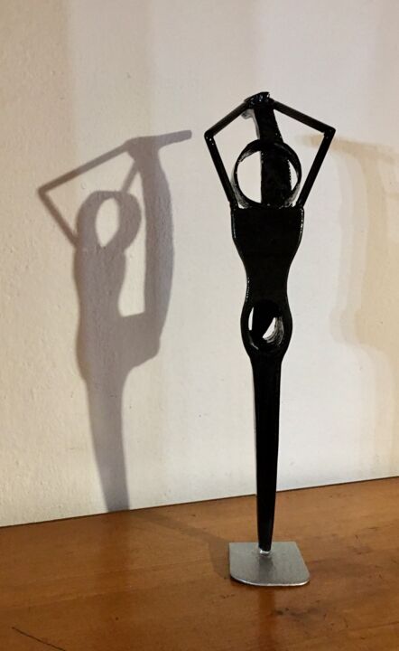 Sculpture titled "Danse 1" by Jean-Yves Grossiord, Original Artwork, Metals