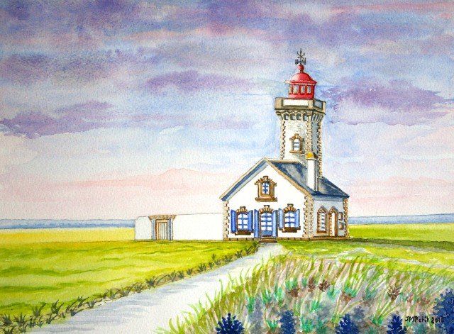 Pintura titulada "Le Phare. Lighthous…" por Alpha59-Jmpetit-, Obra de arte original, Otro