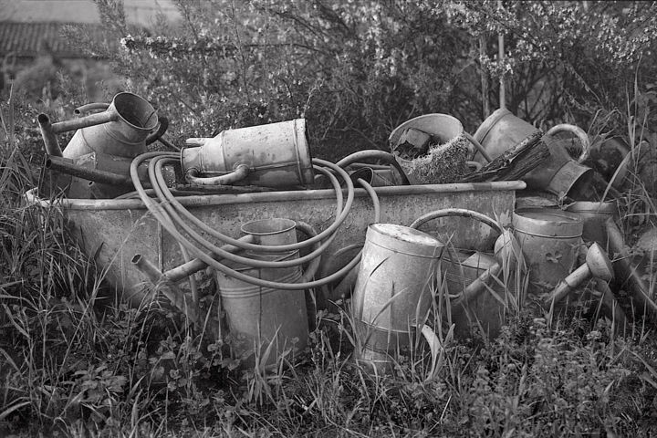 Fotografía titulada "Arrosoirs II" por Jeanpaul Zak, Obra de arte original, Fotografía analógica