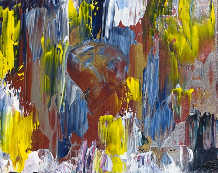 Pintura titulada "Tout est toujours c…" por Jehan Bassigny, Obra de arte original, Acrílico Montado en Bastidor de camilla d…